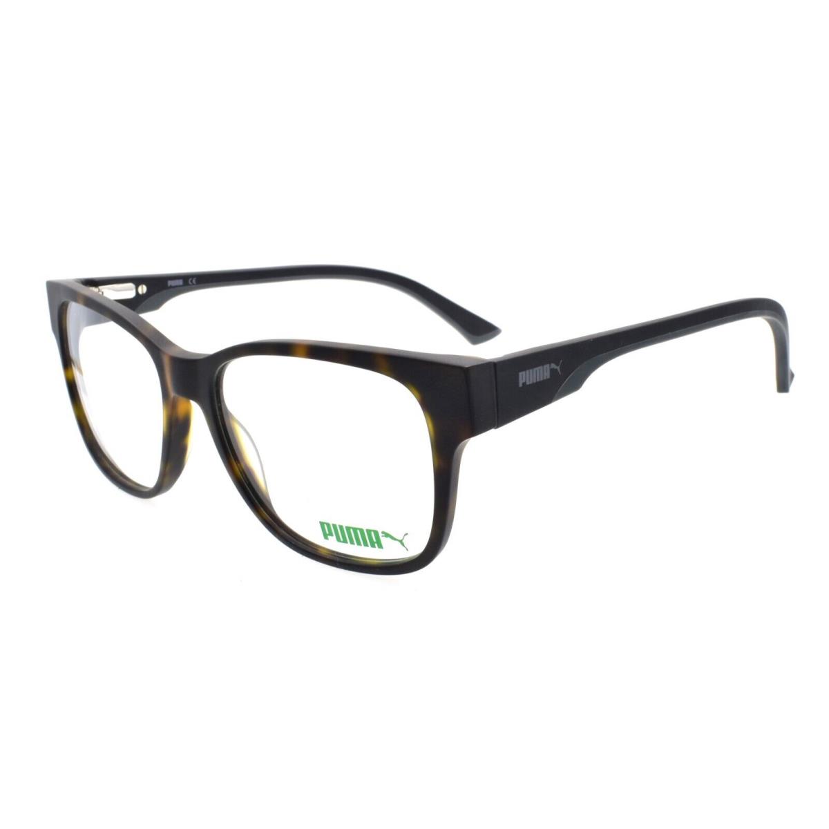 Puma PU0030O 002 Eyeglasses Frames 53-17-140 Havana / Black