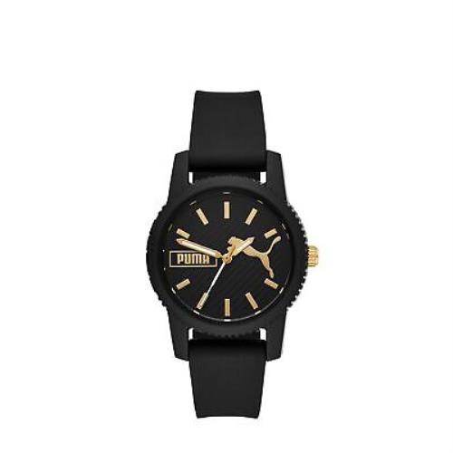 Puma Women`s Ultrafresh Quartz Watch with Silicone Strap Black 16 Model:
