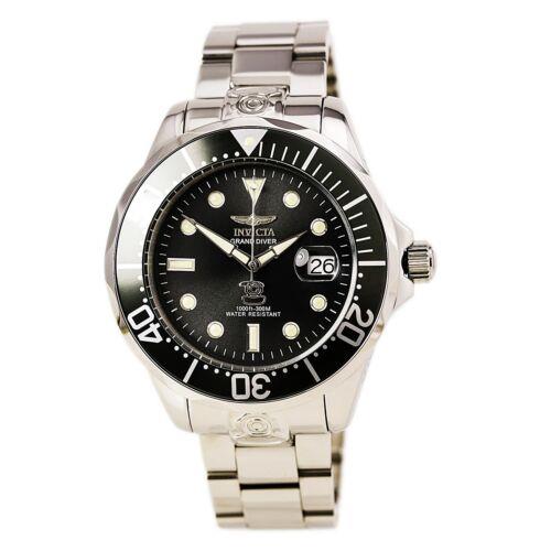 Invicta 16037 Gent`s Charcoal Dial Steel Bracelet Automatic Watch