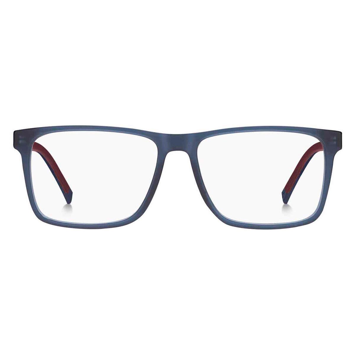 Tommy Hilfiger TH 1948 Eyeglasses Matte Blue Burgundy 55mm