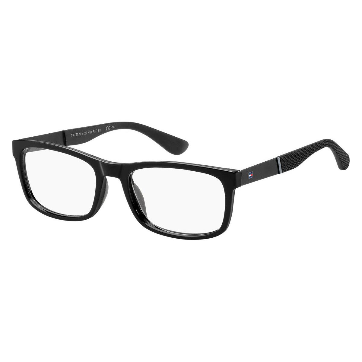 Tommy Hilfiger 1522 Eyeglasses Men 0807 Black Rectangle 54mm