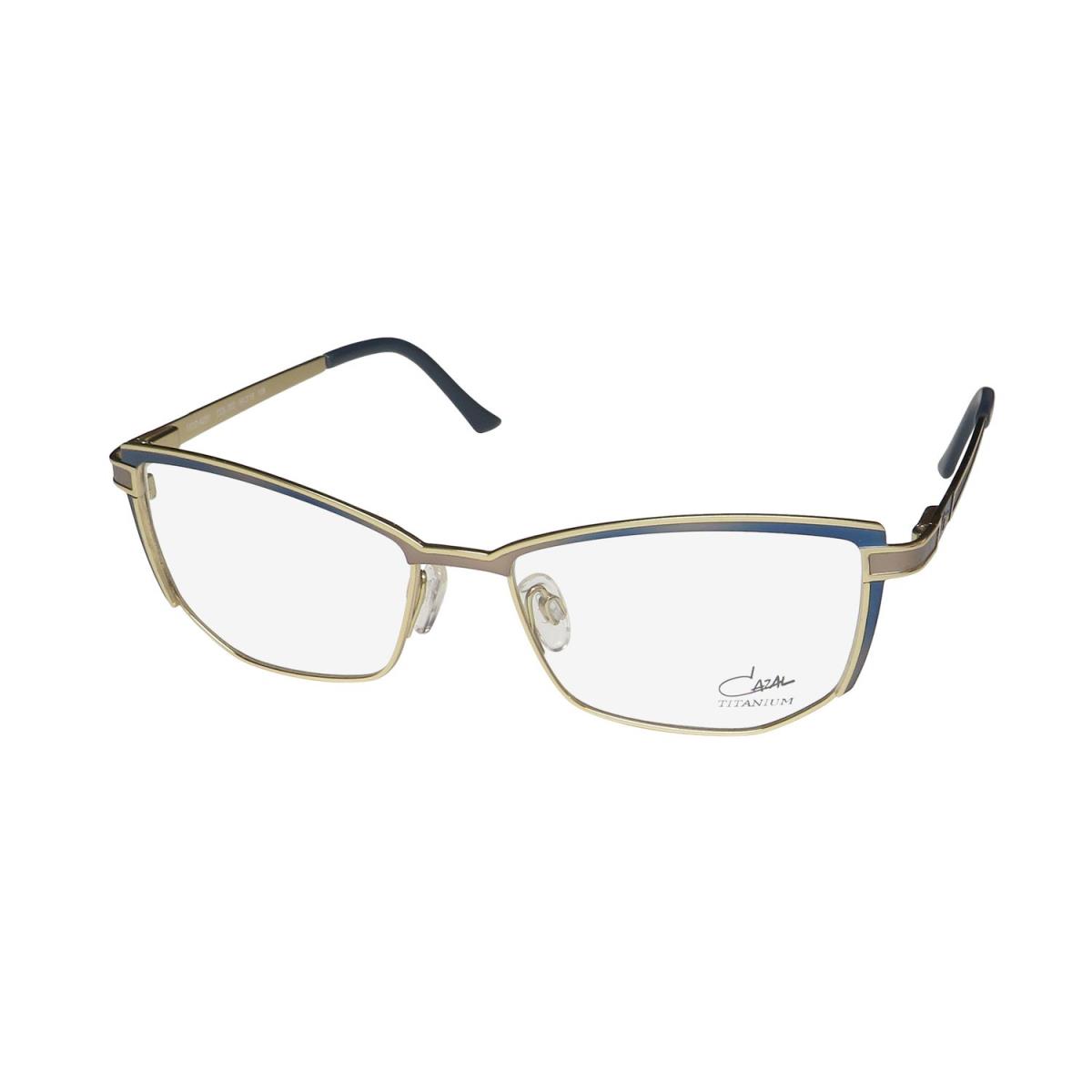 Cazal 4280 Cat Eye Titanium Full-rim German Hot Eyeglass Frame/glasses Blue / Gold