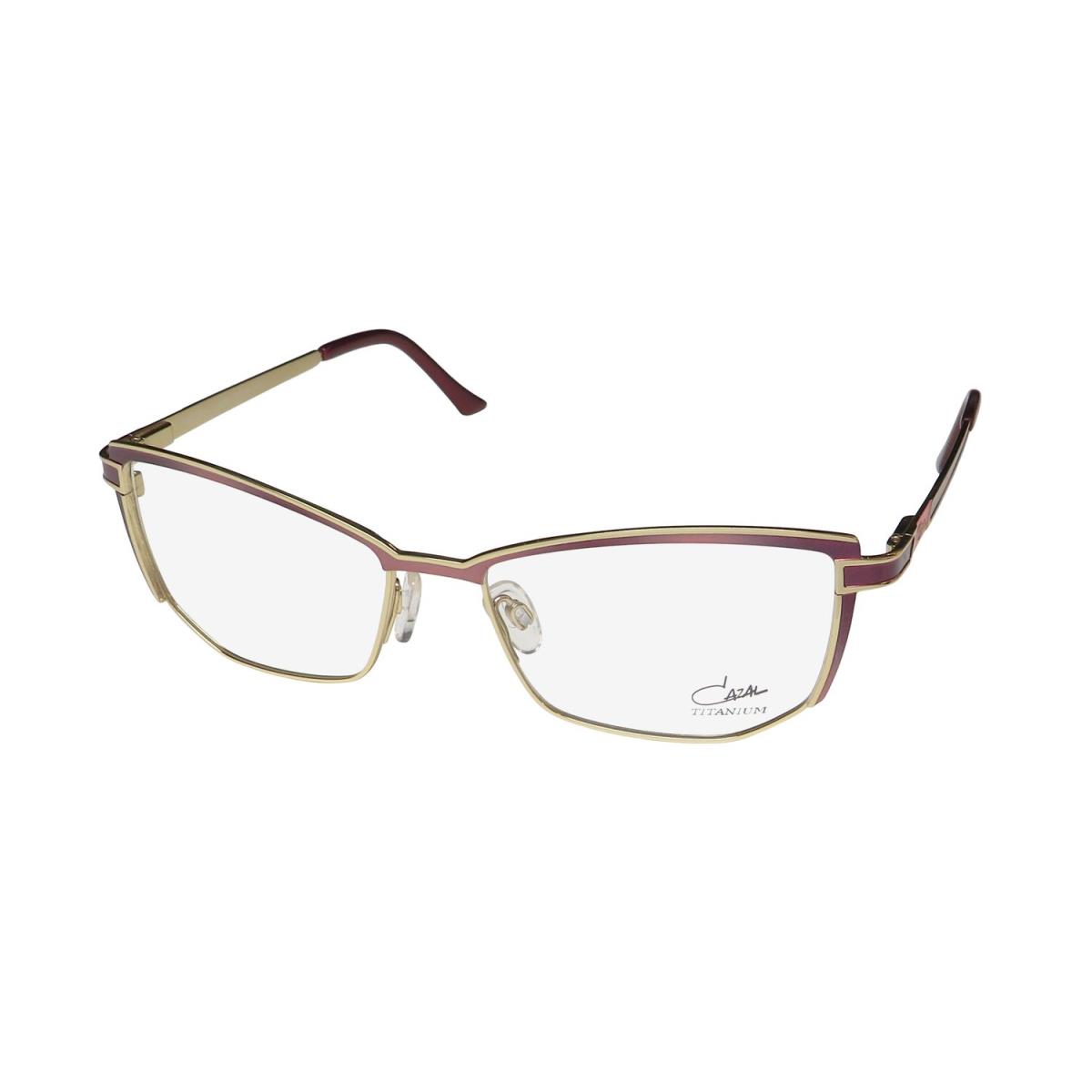 Cazal 4280 Cat Eye Titanium Full-rim German Hot Eyeglass Frame/glasses Bordeaux / Gold