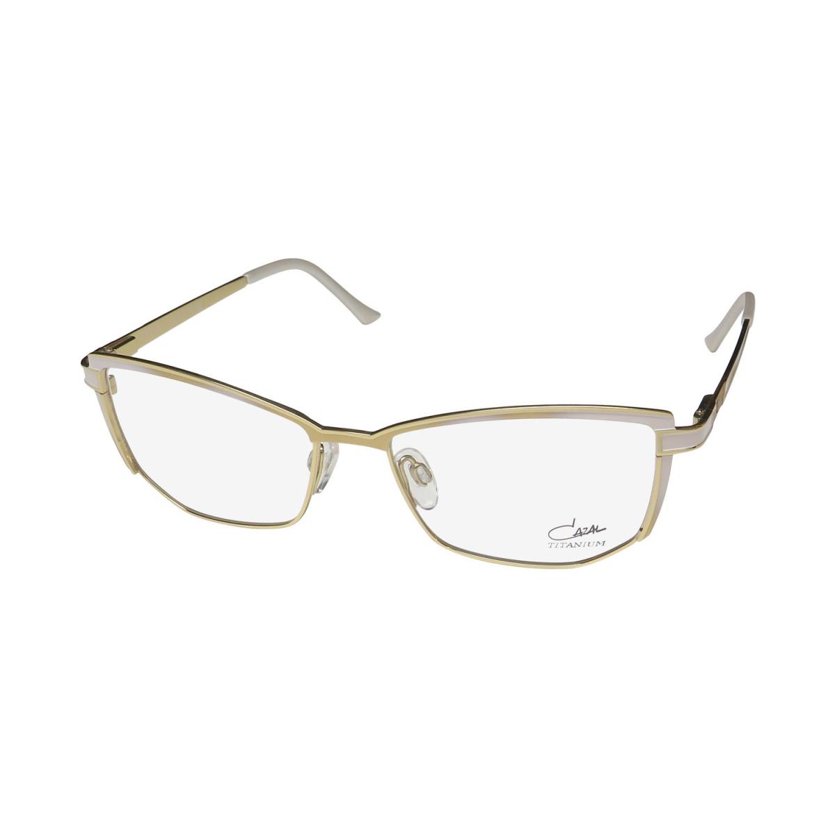 Cazal 4280 Cat Eye Titanium Full-rim German Hot Eyeglass Frame/glasses Gold / Ivory