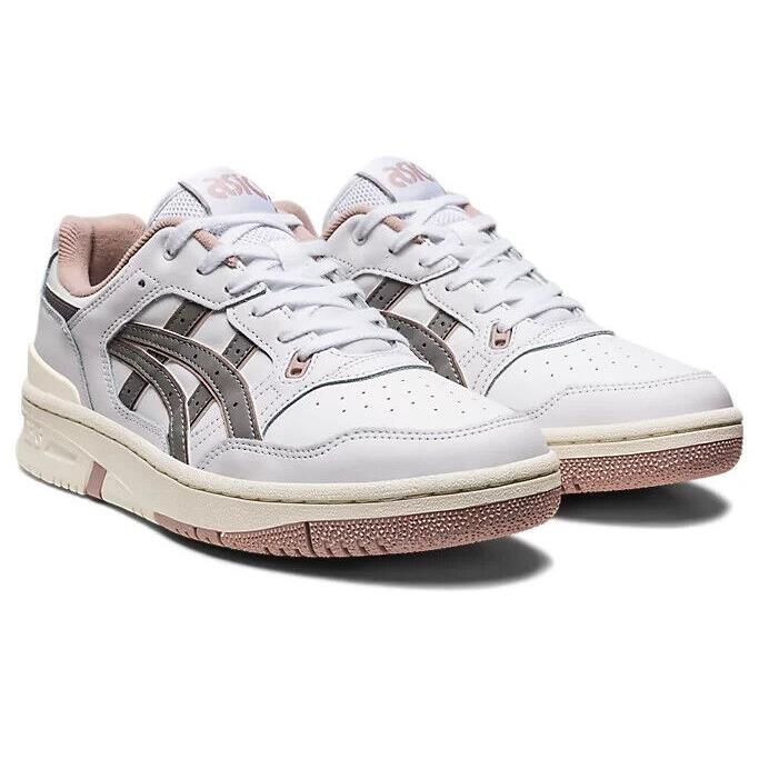 Asics EX89 1201A476-107 Women`s White Clay Gray Leather Sportstyle Shoes NR6352