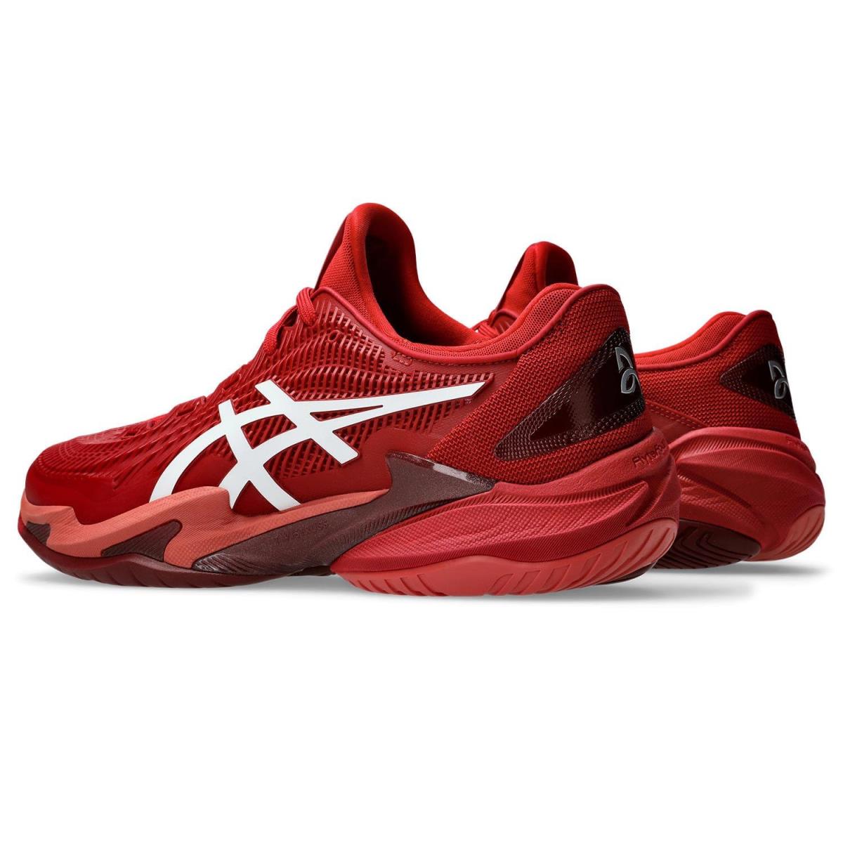 Man`s Sneakers Athletic Shoes Asics Court FF 3 Novak Cranberry/White