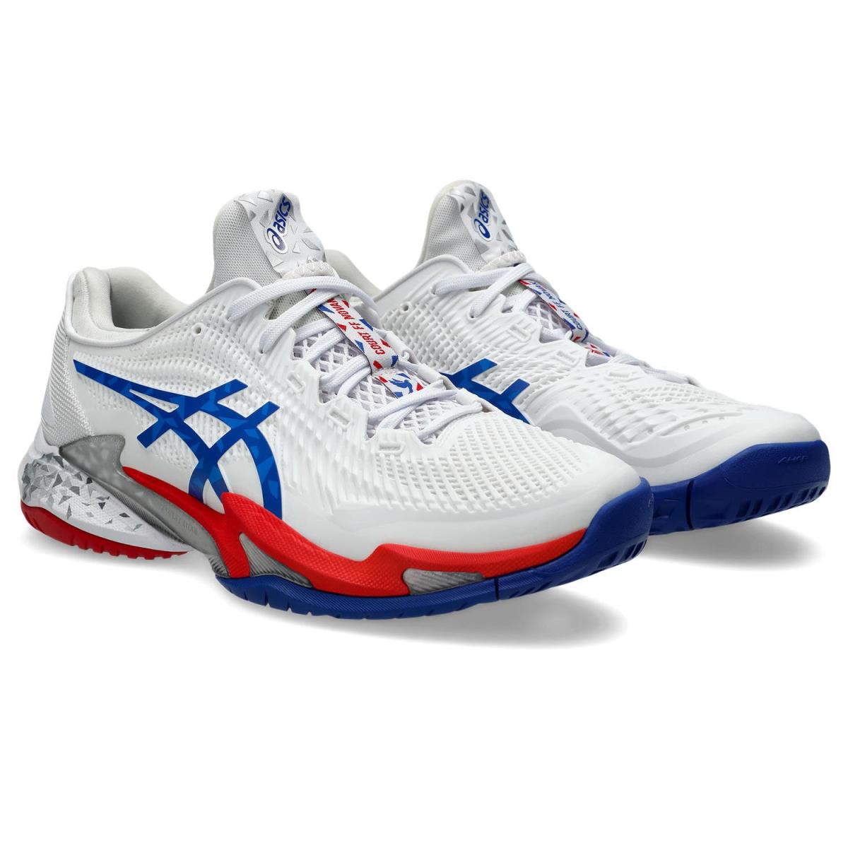 Man`s Sneakers Athletic Shoes Asics Court FF 3 Novak White/Asics Blue