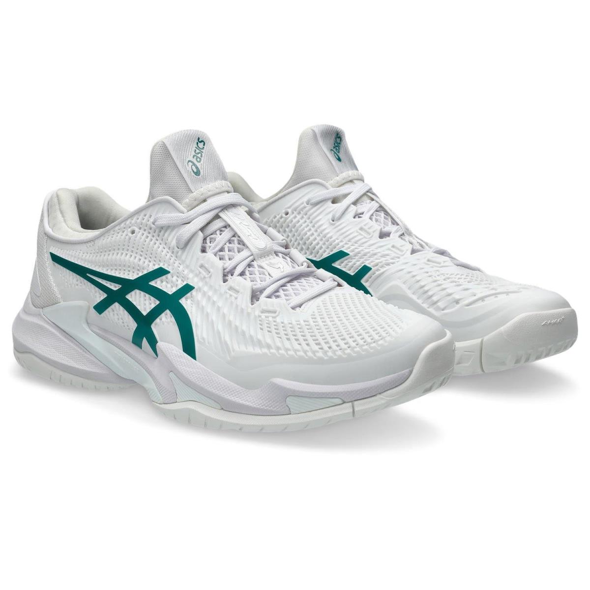 Man`s Sneakers Athletic Shoes Asics Court FF 3 Novak White/Pitch Green