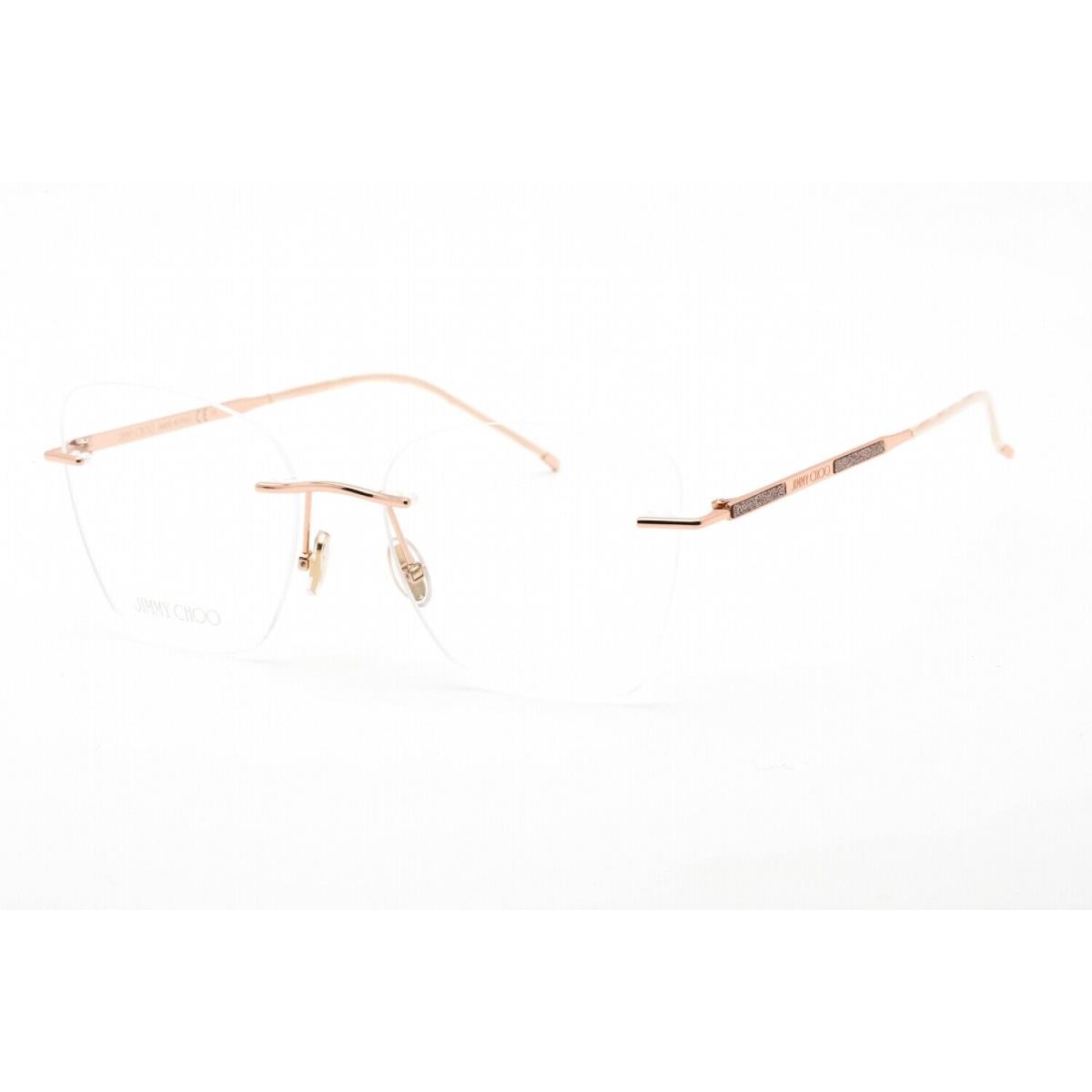 Jimmy Choo JC363-DDB-56 Eyeglasses Size 56mm 18mm 145mm Gold Women