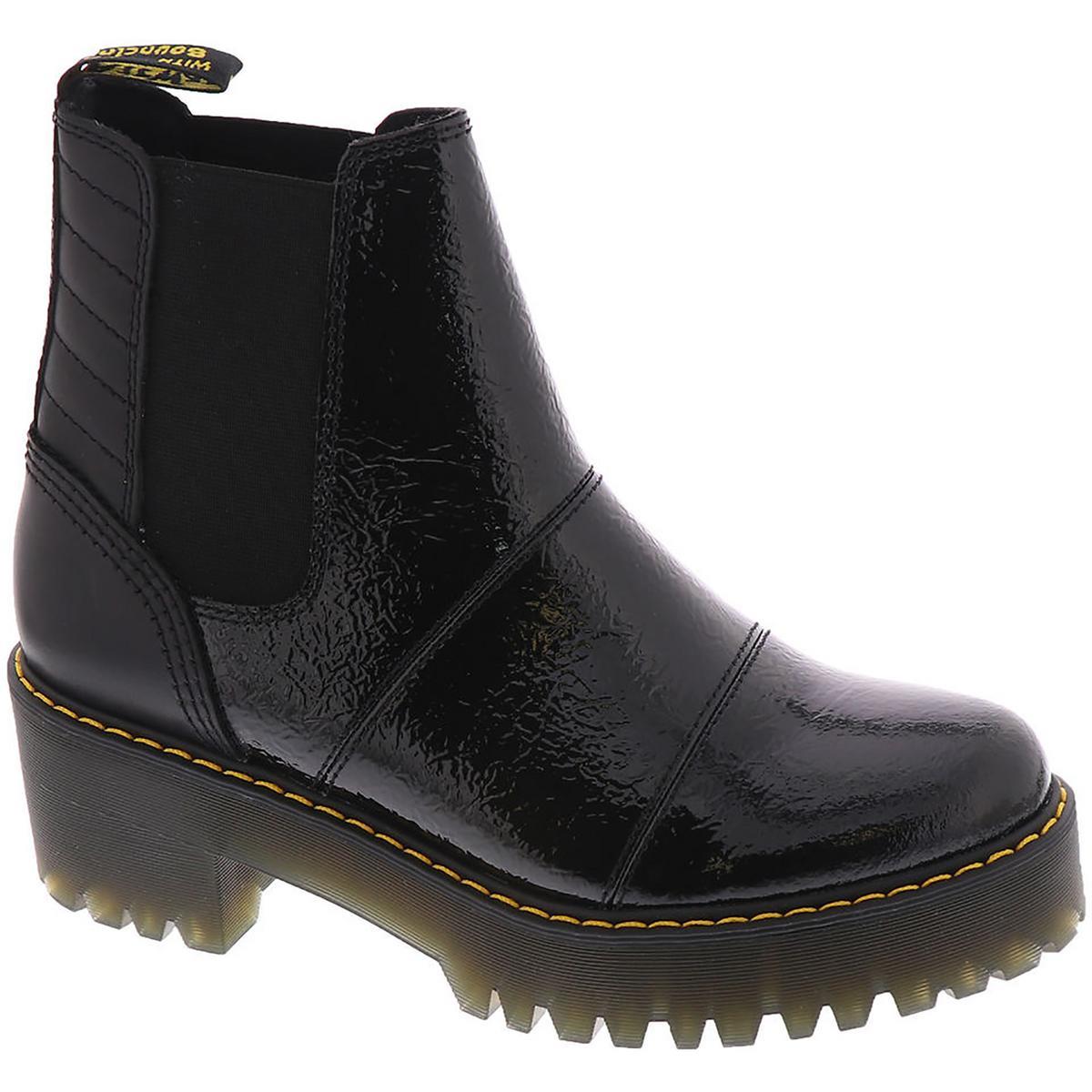 Dr. Martens Womens Rozalie Leather Ankle Platform Chelsea Boots Shoes Bhfo 2179 Black