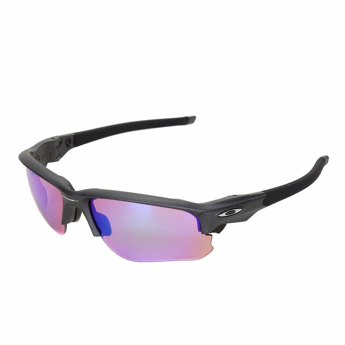 Oakley Flak Draft Sport Asian Fit Steel Prizm Golf Sunglasses OO9373-0470