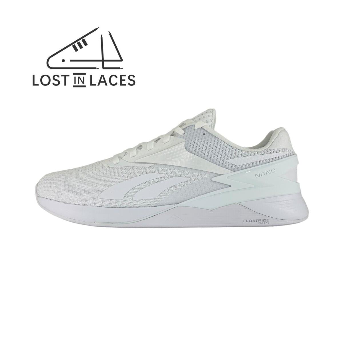 Reebok Nano X3 Sneakers White Men`s Training Shoes 100033777