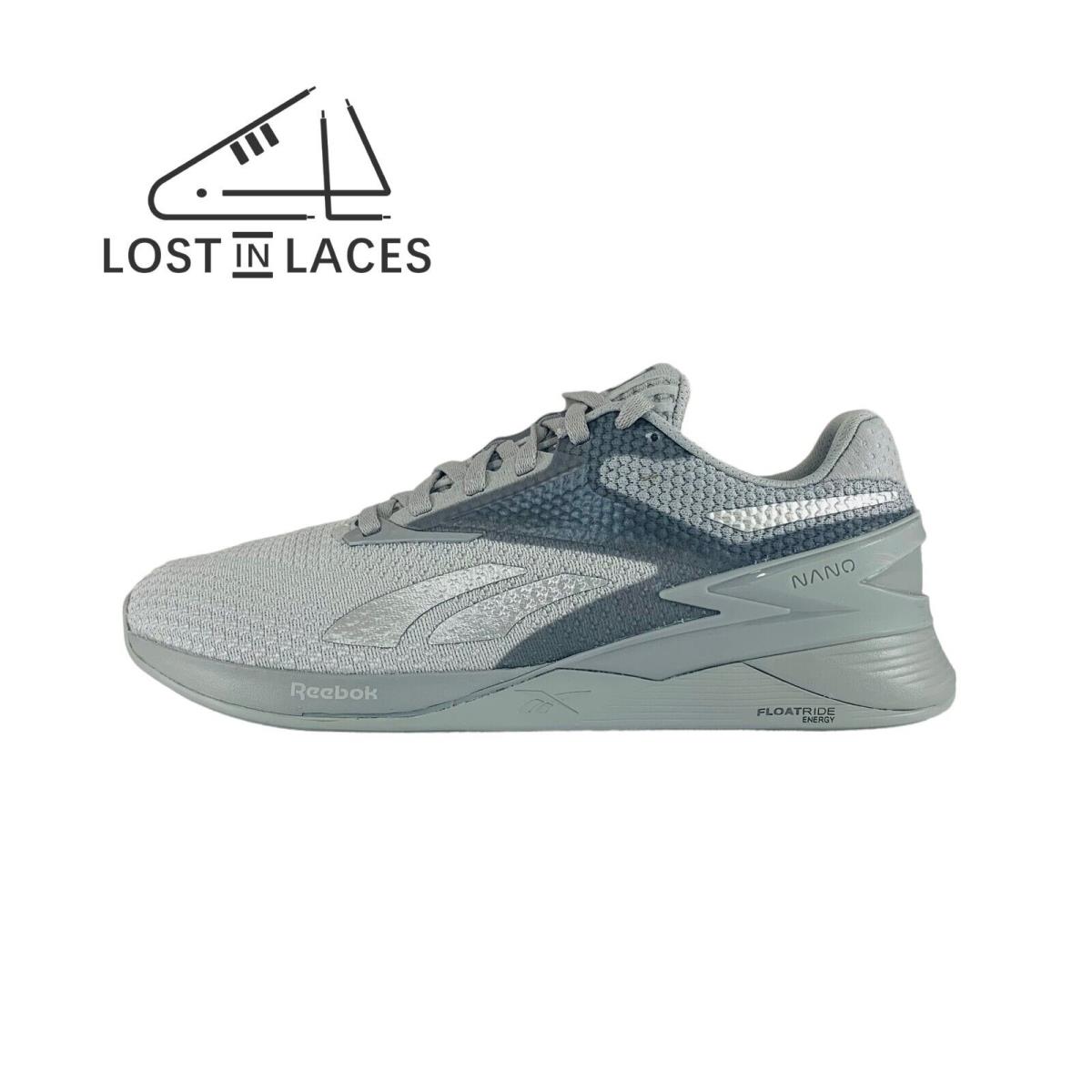 Reebok Nano X3 Grey Silver Sneakers Women`s Training Shoes 100033775