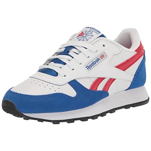 Reebok Baby-boy`s Classic Leather Sneaker Vector Blue/White/Vector Red