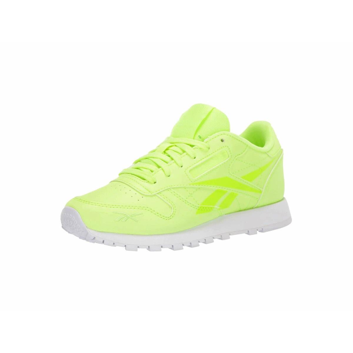Reebok Classic Leather Elefla Neon Green Leather Men Shoes Sneakers - Green, Manufacturer:
