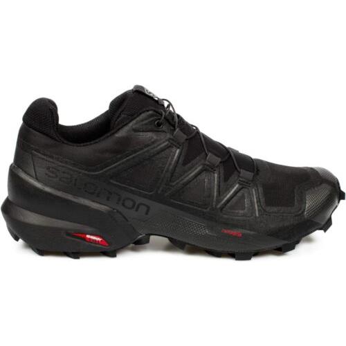 Salomon Men`s Speedcross 5 Trail Running Shoes Black/black Phantom Sizes - Black/Black Phantom