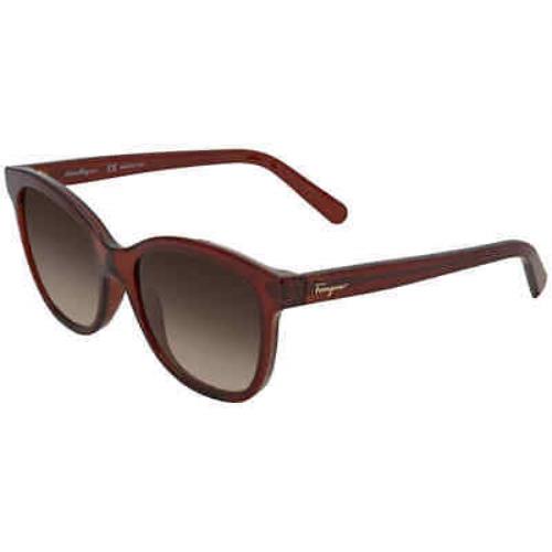Salvatore Ferragamo Brown Gradient Square Ladies Sunglasses SF834S 210 55
