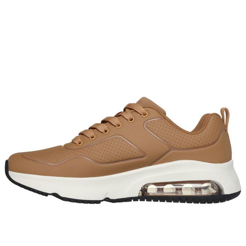 Mens Skechers Uno Evolve - Infinite Air Tan Leather Shoes - Brown