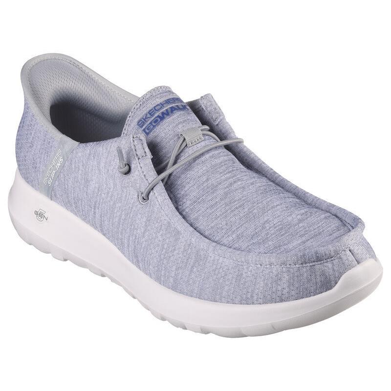 Mens Skechers Slip-ins: GO Walk Max-free Hands Gray Fabric Shoes - Gray