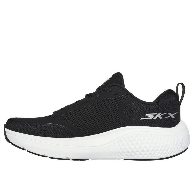 Mens Skechers GO Run Supersonic Max Black White Mesh Shoes - Black