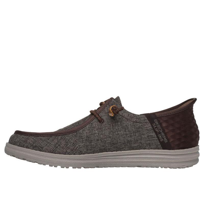 Mens Skechers Slip-ins Rf: Melson-vaiden Chocolate Fabric Shoes