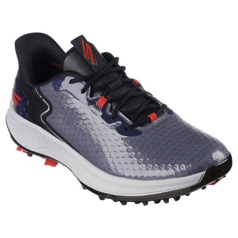 Mens Skechers Slip-ins: GO Golf Blade GF Charcoal Red Synthetic Shoes - Gray