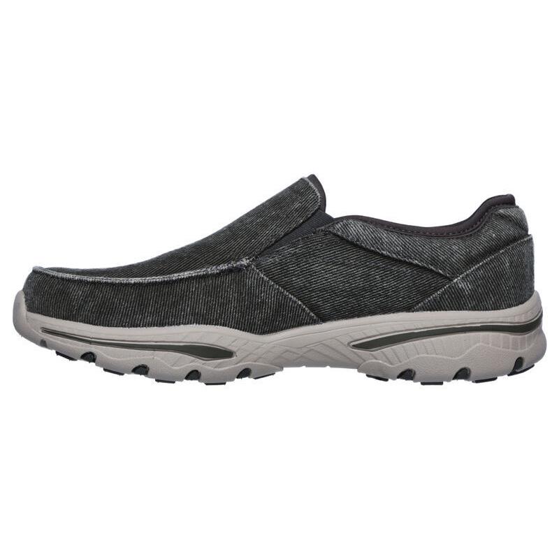 Mens Skechers Relaxed Fit: Creston Moseco Charcoal Canvas Shoes - Gray