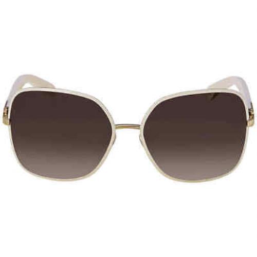 Salvatore Ferragamo Brown Square Ladies Sunglasses SF150S 721 59 SF150S 721 59