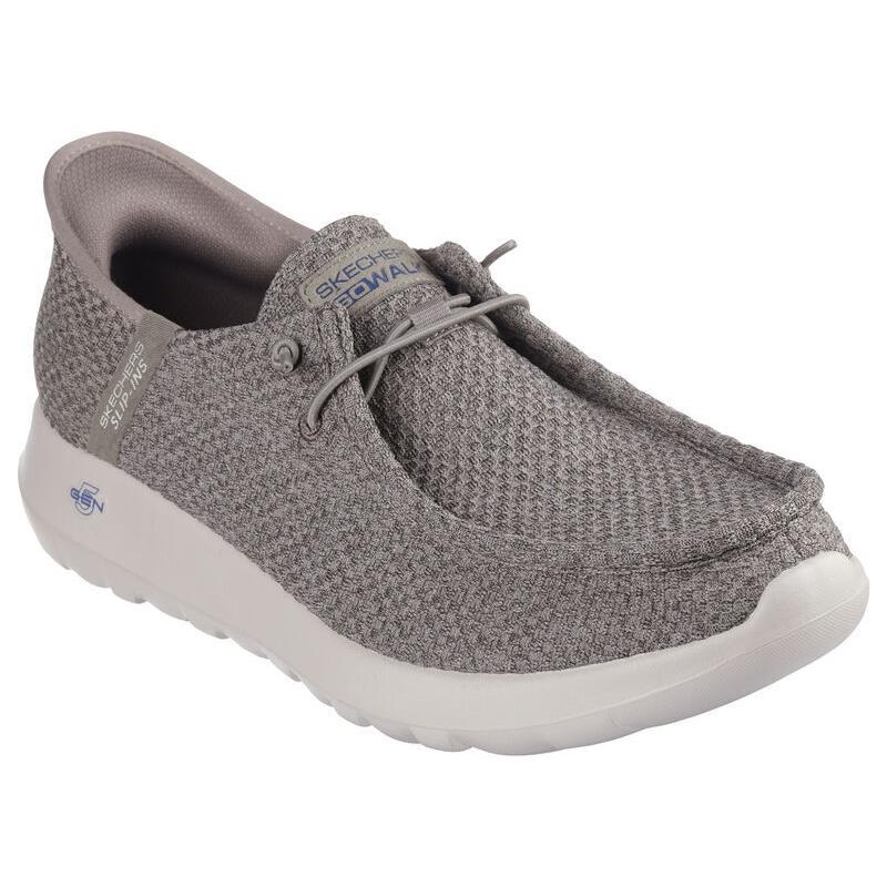 Mens Skechers Slip-ins: GO Walk Max-halcyon Taupe Fabric Shoes - Taupe