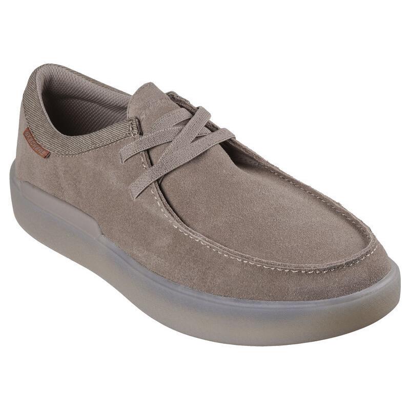 Mens Skechers Relaxed Fit: Verloma - Lestin Taupe Suede Shoes