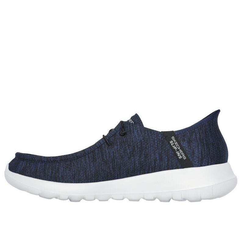 Mens Skechers Slip-ins: GO Walk Max-free Hands Navy Fabric Shoes - Blue