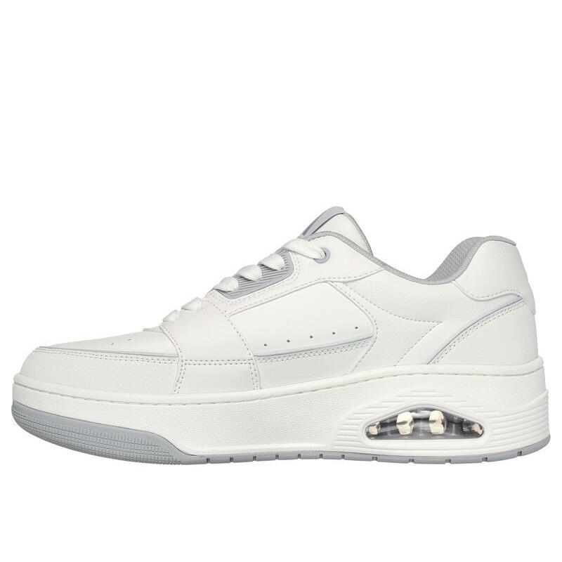 Mens Skechers Uno Court - Low-post White Leather Shoes