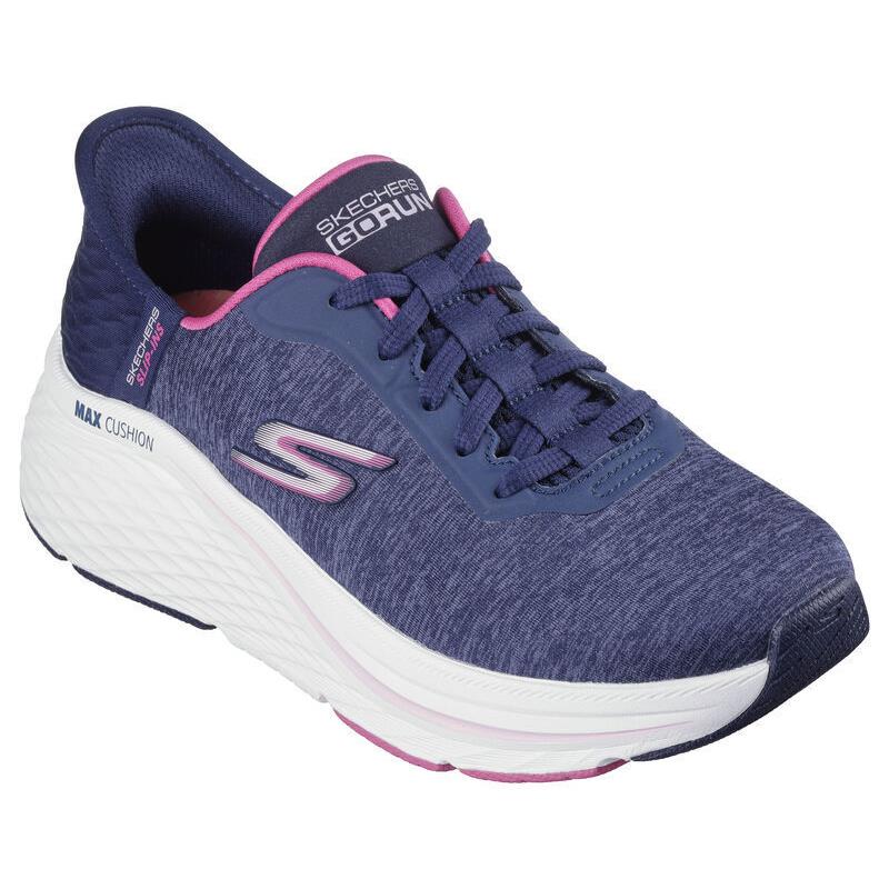 Womens Skechers Slip-ins: Max Cushioning Elite-prevail Navy Pink Mesh Shoes - Blue