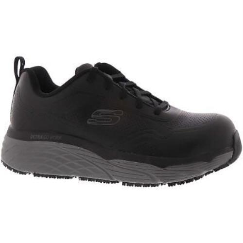 Skechers Womens Max Cushioning Elite SR - Ralip Black Work and Safety Shoes 3055 - Black