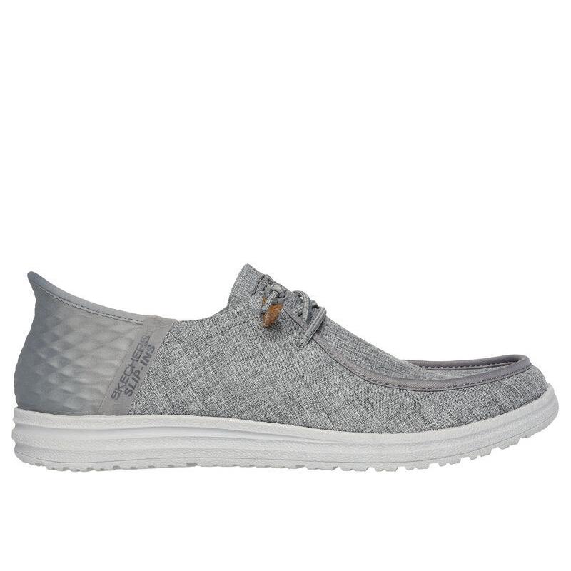 Mens Skechers Slip-ins Rf: Melson-vaiden Gray Fabric Shoes