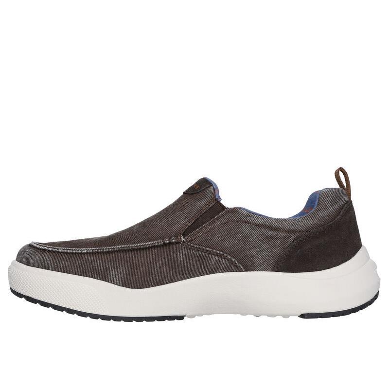 Mens Skechers Relaxed Fit: Rosser-kelson Brown Suede Shoes - Brown