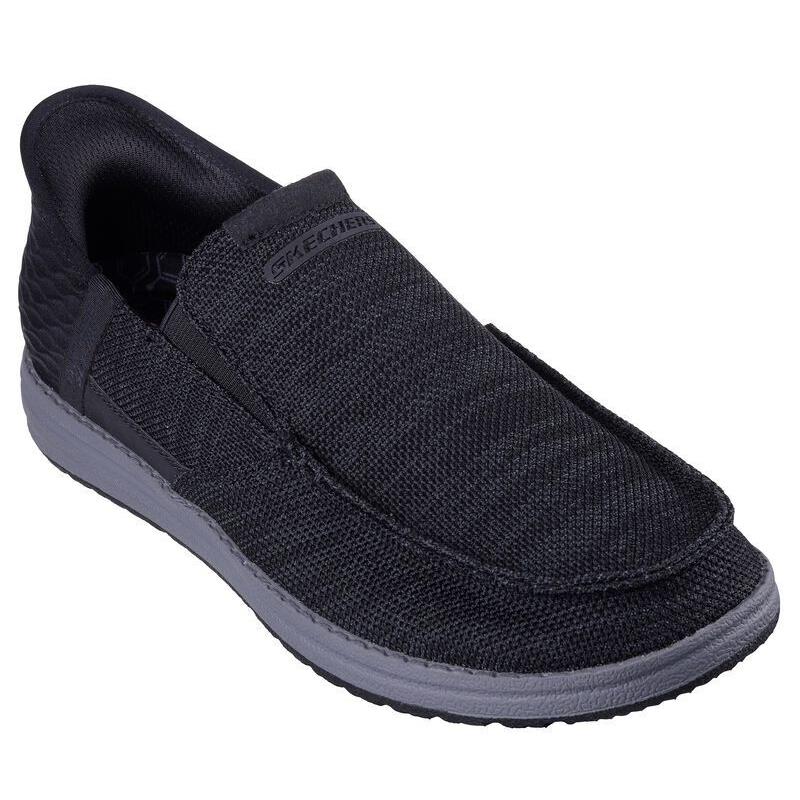 Mens Skechers Slip-ins Rf: Melson-medford Black Charcoal Mesh Shoes
