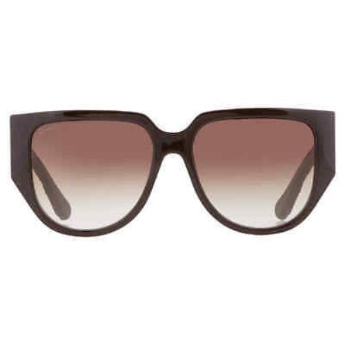 Salvatore Ferragamo Brown Gradient Browline Ladies Sunglasses SF1088SE 208 57
