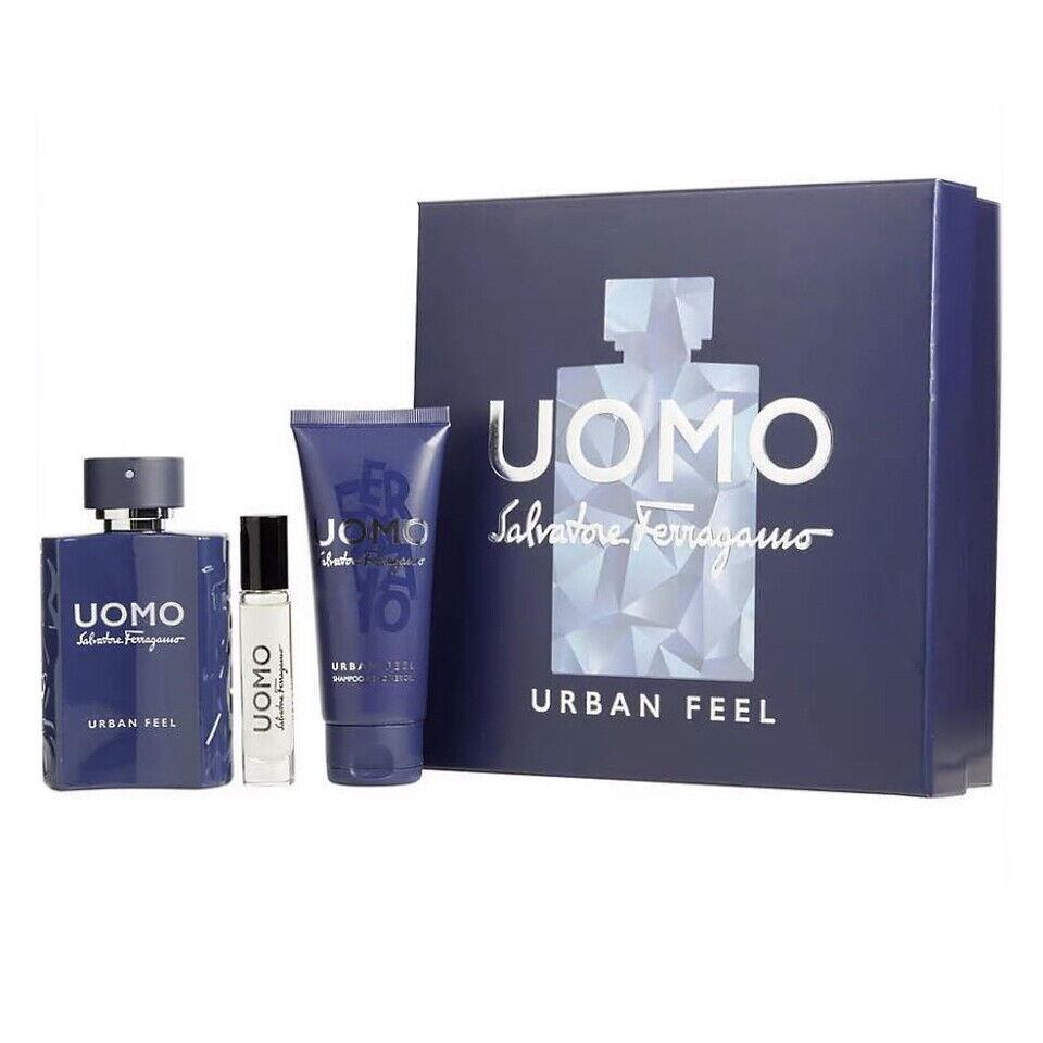 Salvatore Ferragamo Uomo Urban Feel 3PCS Edt Men Gift Set