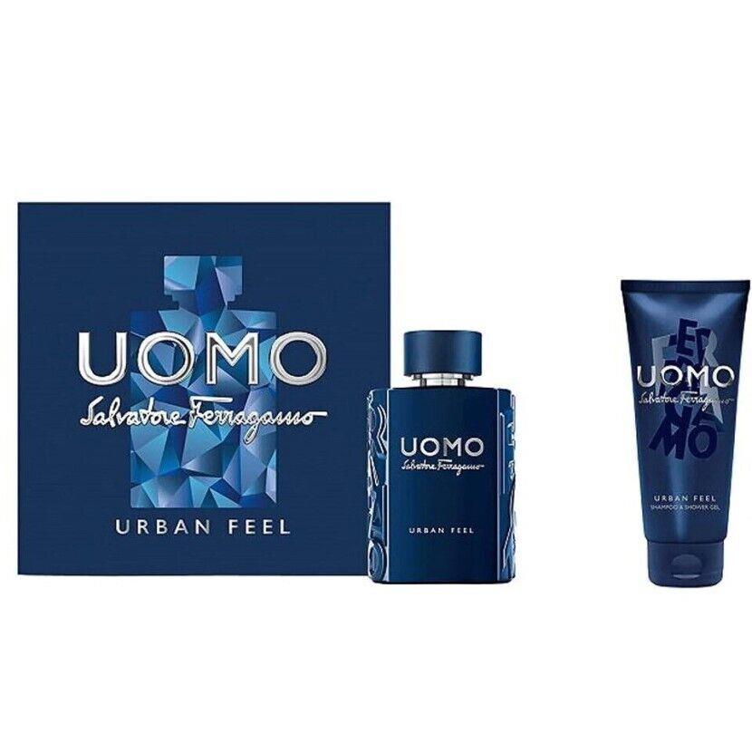 Salvatore Ferragamo Uomo Urban Feel Edt Men`s Gift Set Perfum + Shower Gel