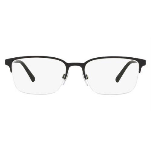 Burberry BE1323 Eyeglasses Men Black Rectangle 54mm