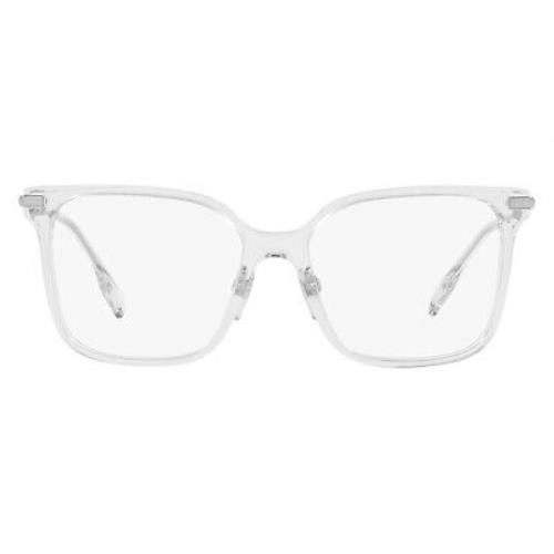 Burberry Elizabeth BE2376 Eyeglasses Transparent Silver 52mm - Frame: Transparent and Silver, Lens: