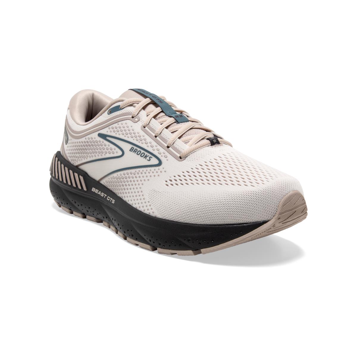 Brooks Beast Gts 23 Men`s Road Running Shoes Chateau Grey/White Sand/Blue