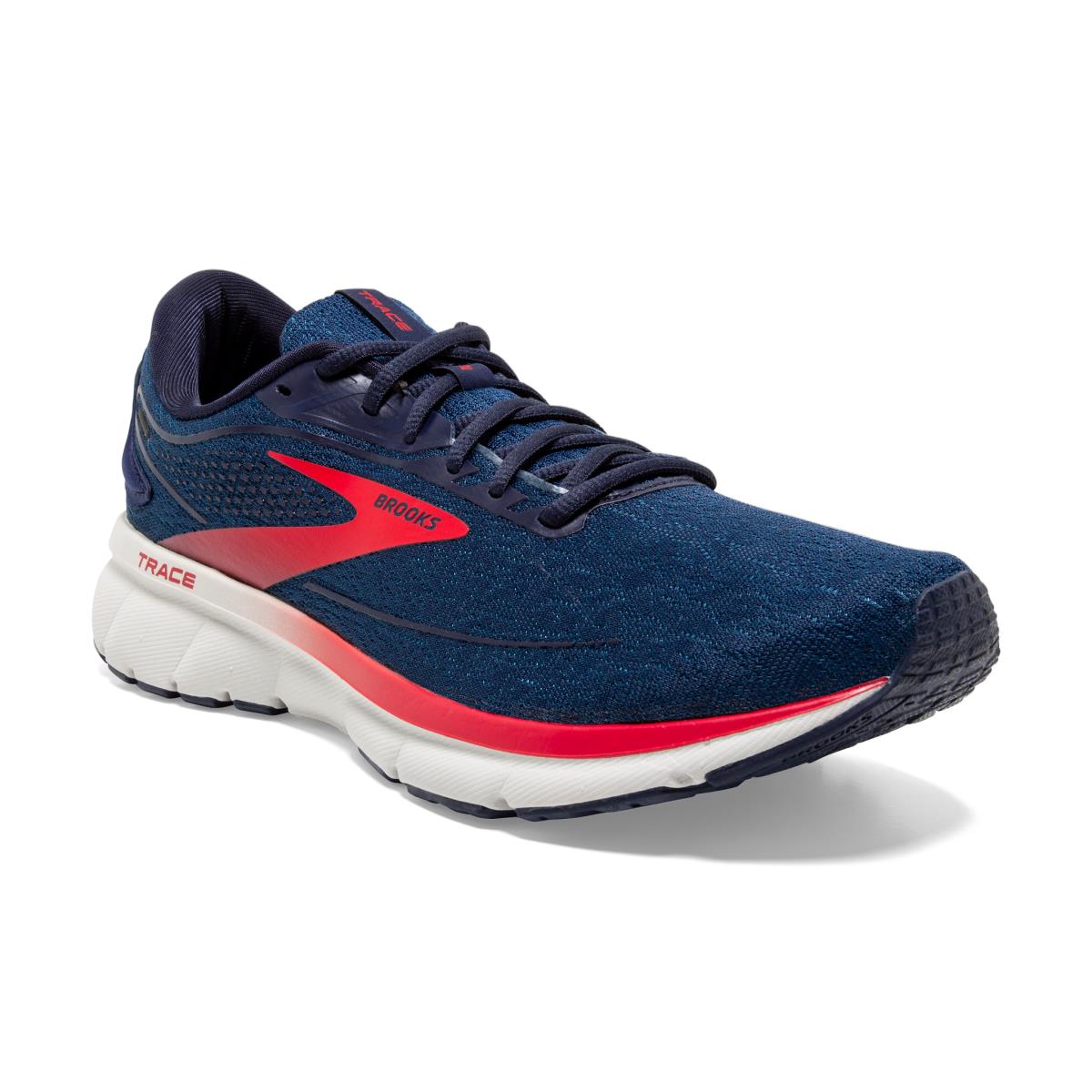 Brooks Trace 2 Men`s Road Running Shoes Peacoat/Grey/Red