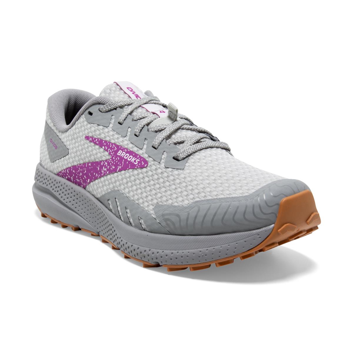 Brooks Divide 4 Women`s Trail Running Shoes Alloy/Oyster/Violet
