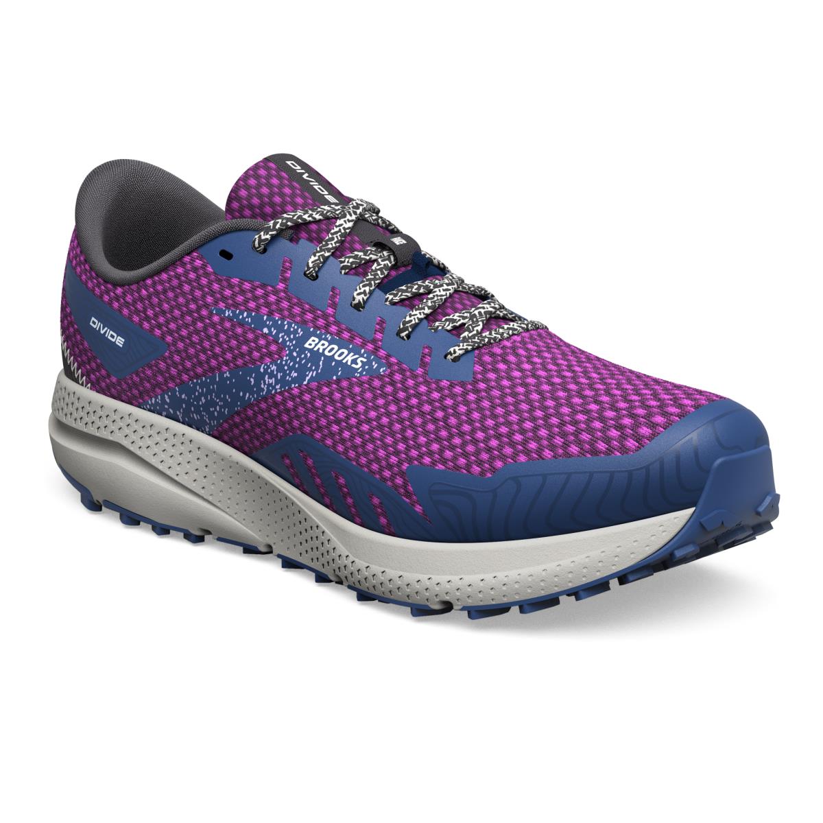 Brooks Divide 4 Women`s Trail Running Shoes Purple/Navy/Oyster