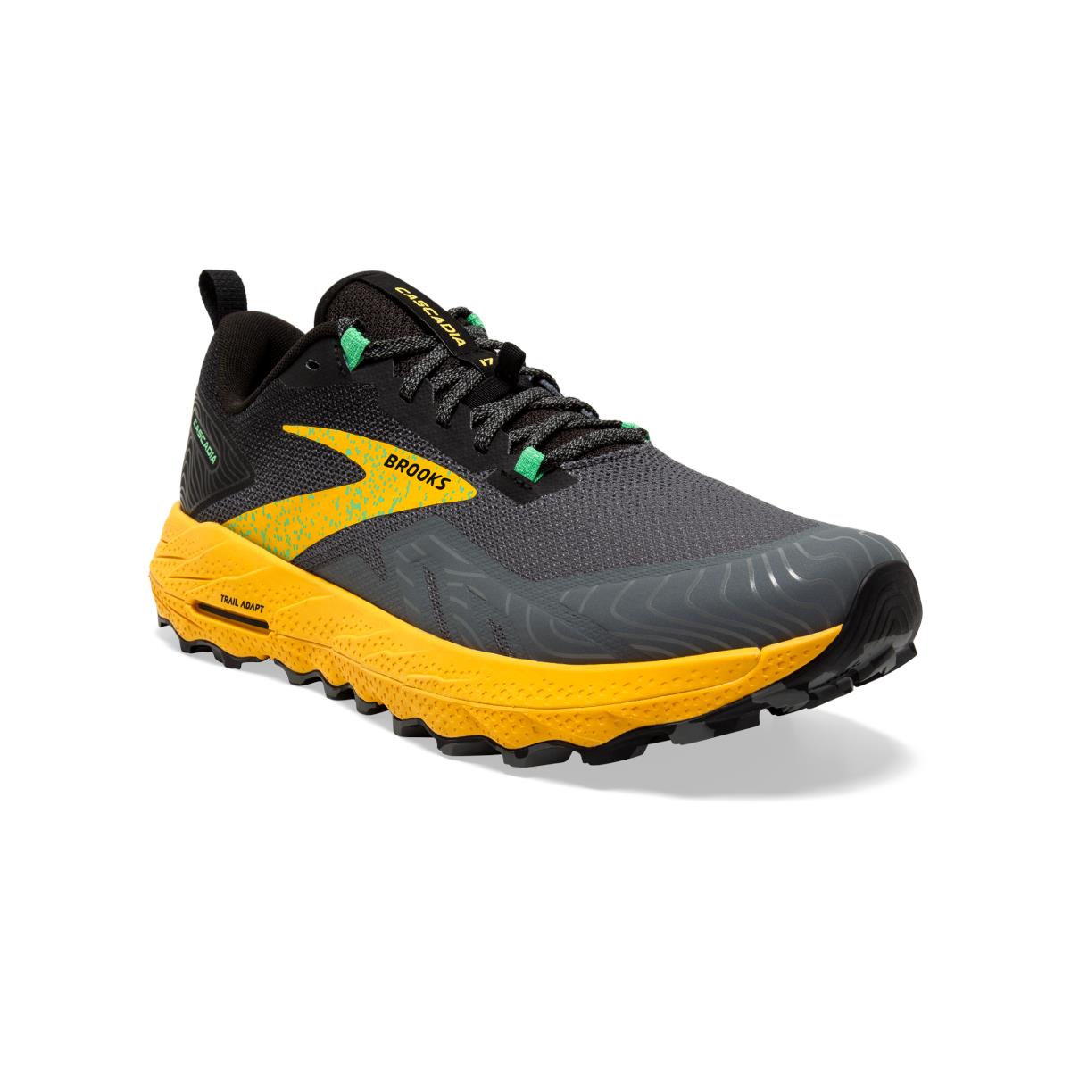 Brooks Cascadia 17 Men`s Trail Running Shoes Lemon Chrome/Sedona Sage