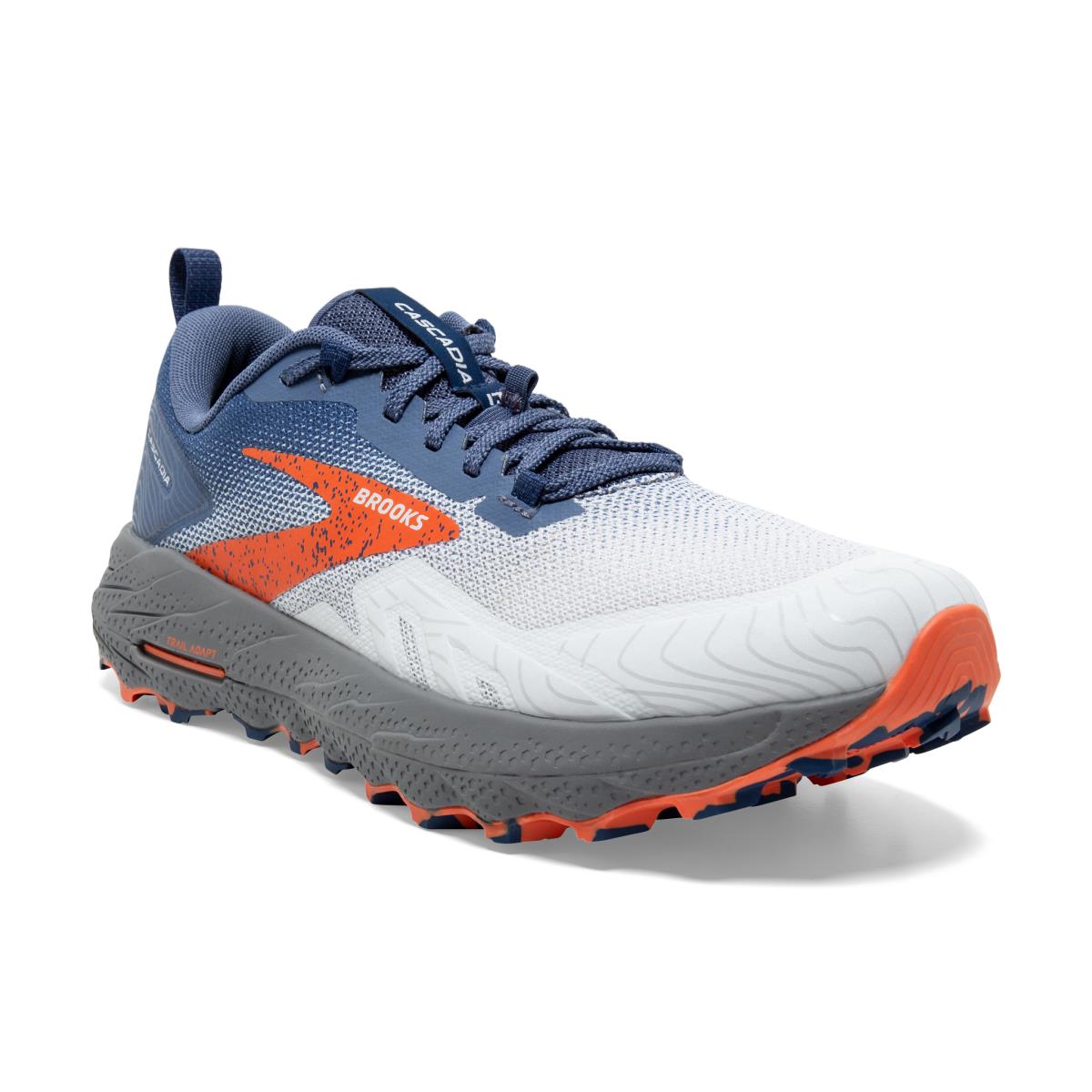 Brooks Cascadia 17 Men`s Trail Running Shoes Blue/Navy/Firecracker