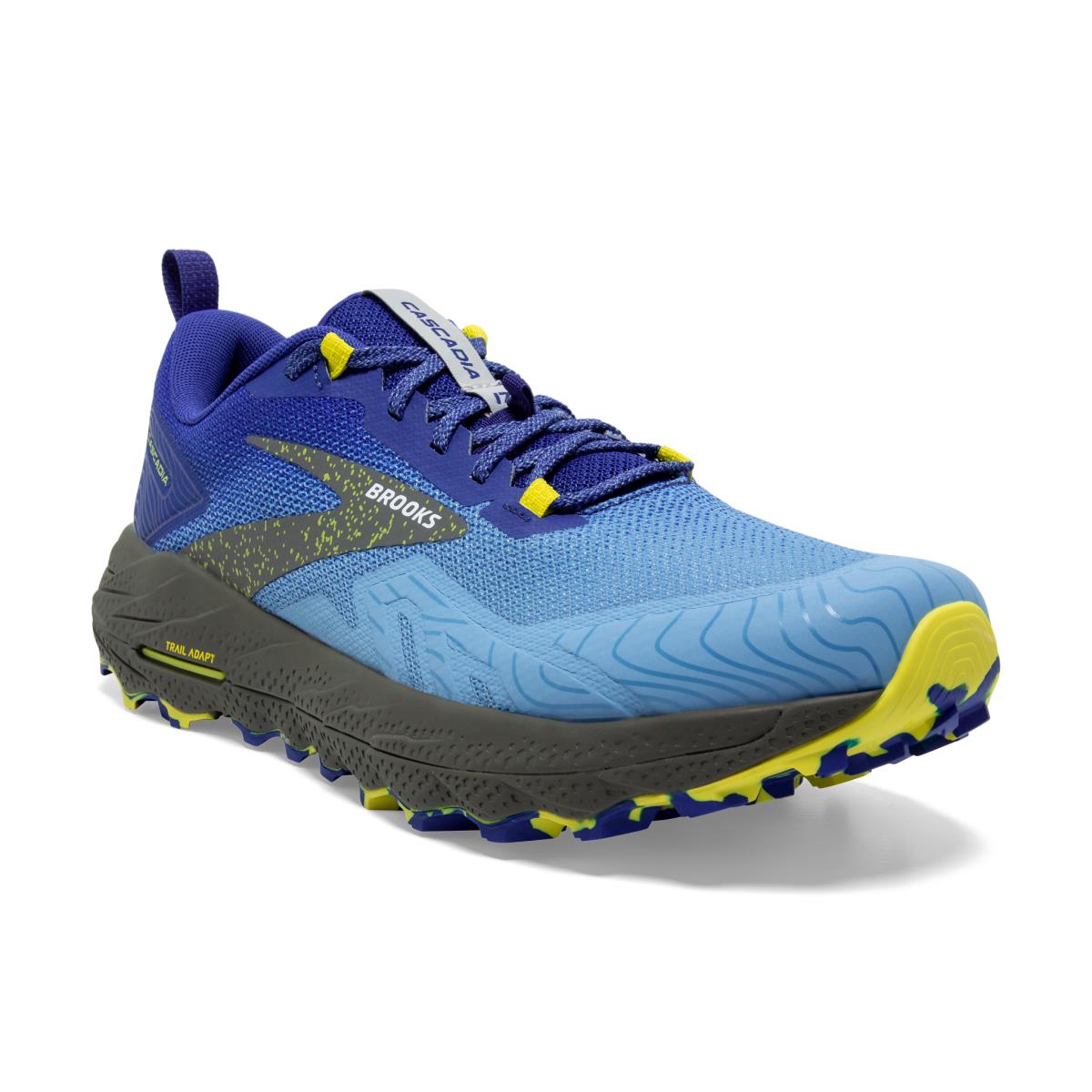 Brooks Cascadia 17 Men`s Trail Running Shoes Blue/Surf the Web/Sulphur