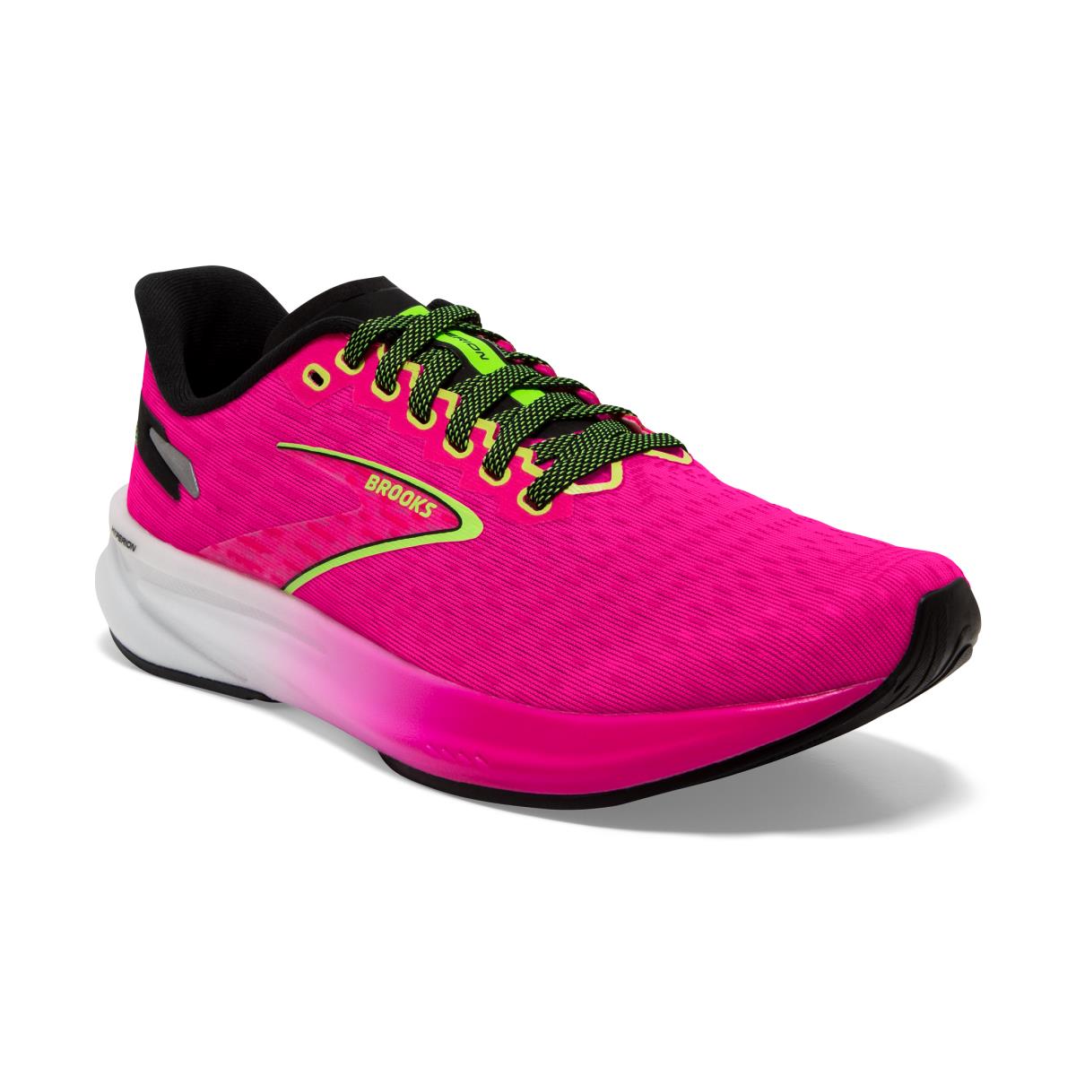 Brooks Hyperion Women`s Road Running Shoes Pink Glo/Green/Black
